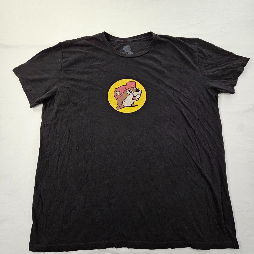Peace Love Buc-ee's Black Short Sleeve Cotton T-Shirt Men's 3XL